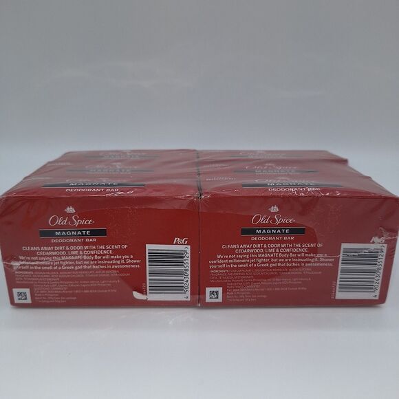Old Spice Magnate 6 Deodorant Bars Value Pack New And Sealed - Picture 3 of 4